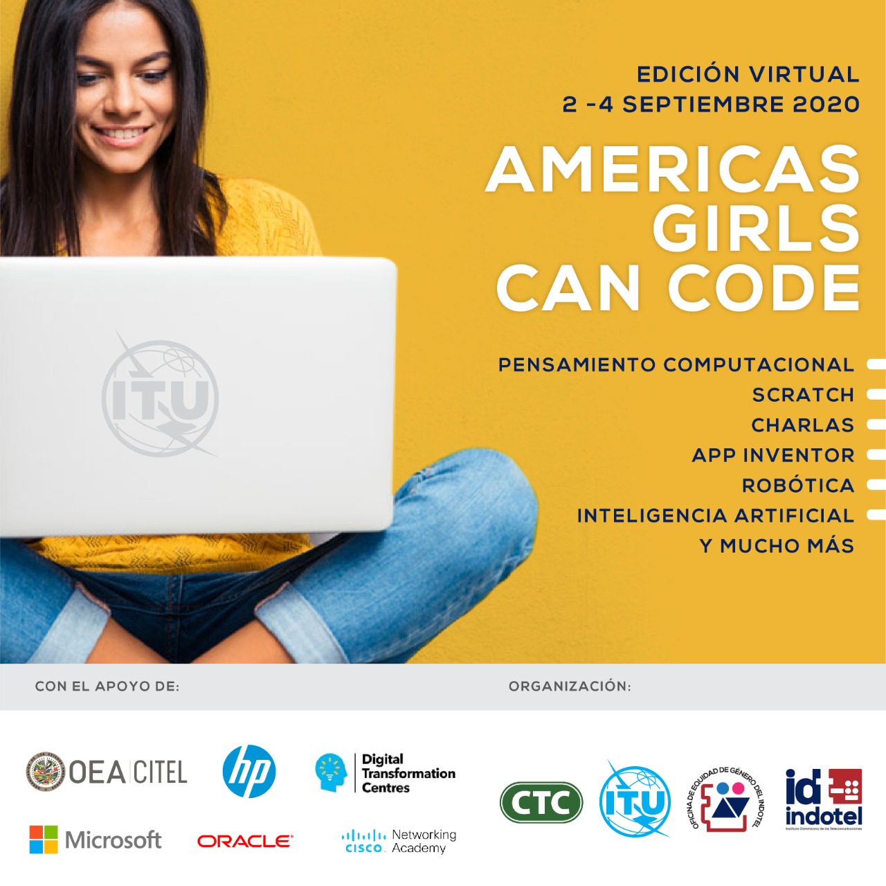  INDOTEL Americas Girls Can Code..