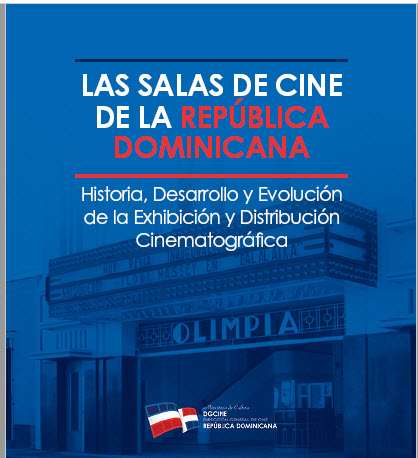 Portada del libro Las salas de cine en República Dominicana, de los autores Félix Manuel Lora Ramos y Martha Checo.