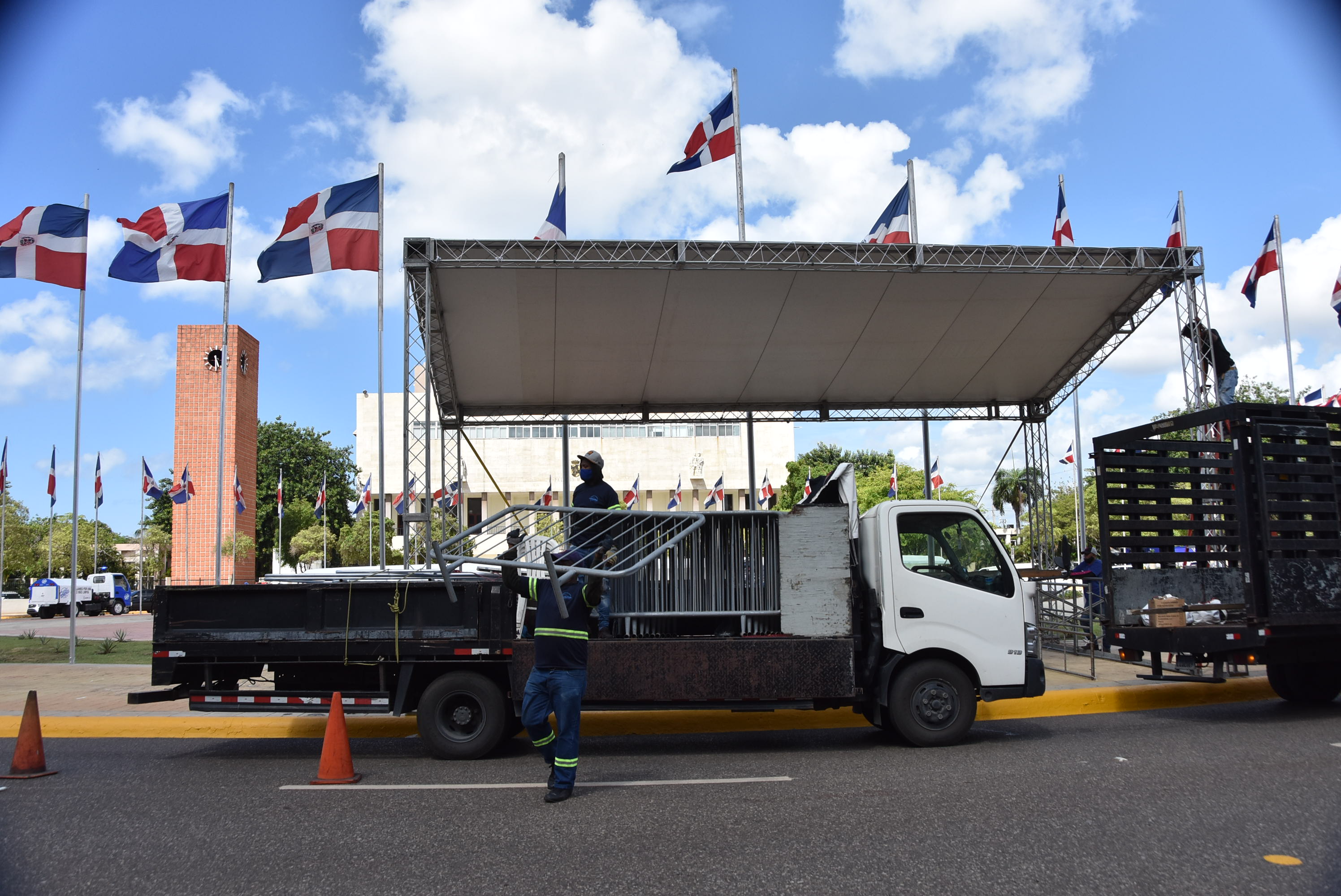Preparativos para la toma de posicion de Luis Abinader.<br/>Fecha14/08/2020<br/>Foto ©Mery Ann Escolastico
