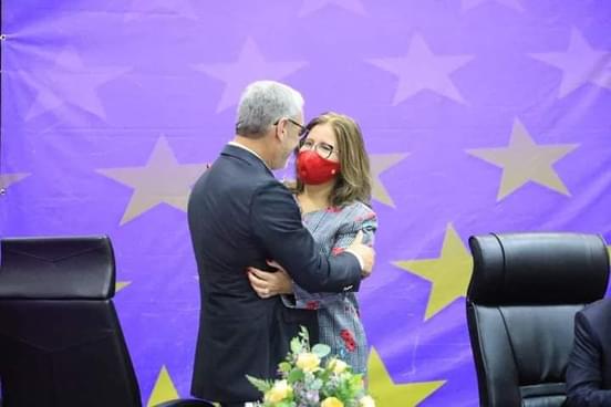 Gonzalo Castillo y Margarita Cedeño en reunión CP PLD 6 de septiembre 2020