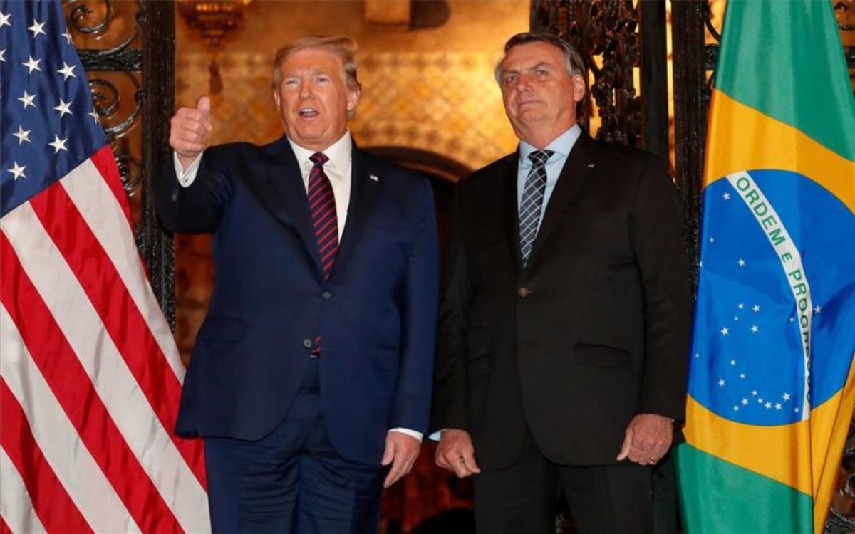 Donald Trump, presidente de Estados Unidos y Jair Bolsonaro, presidente de Brasil