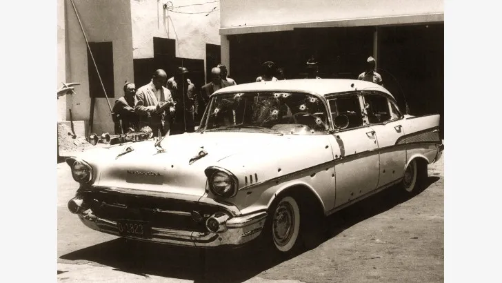 Carro en que transportaba Trujillo la noche del 30 de mayo de 1961