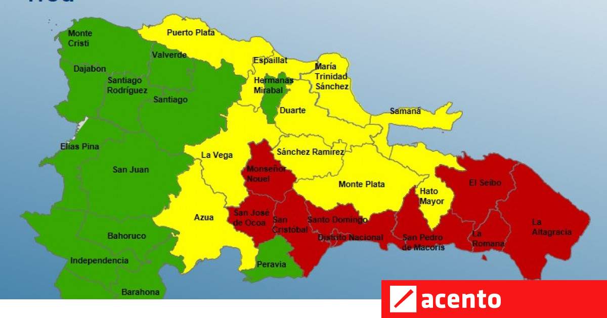 Alerta roja en el Distrito Nacional y ocho provincias - Vimarsana News