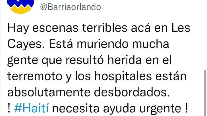  El autor de la fotografías de EFE, el chileno Orlando barría, reforzó su trabajo con reportes adicionales que publicó en sus cuentas en las redes sociales.