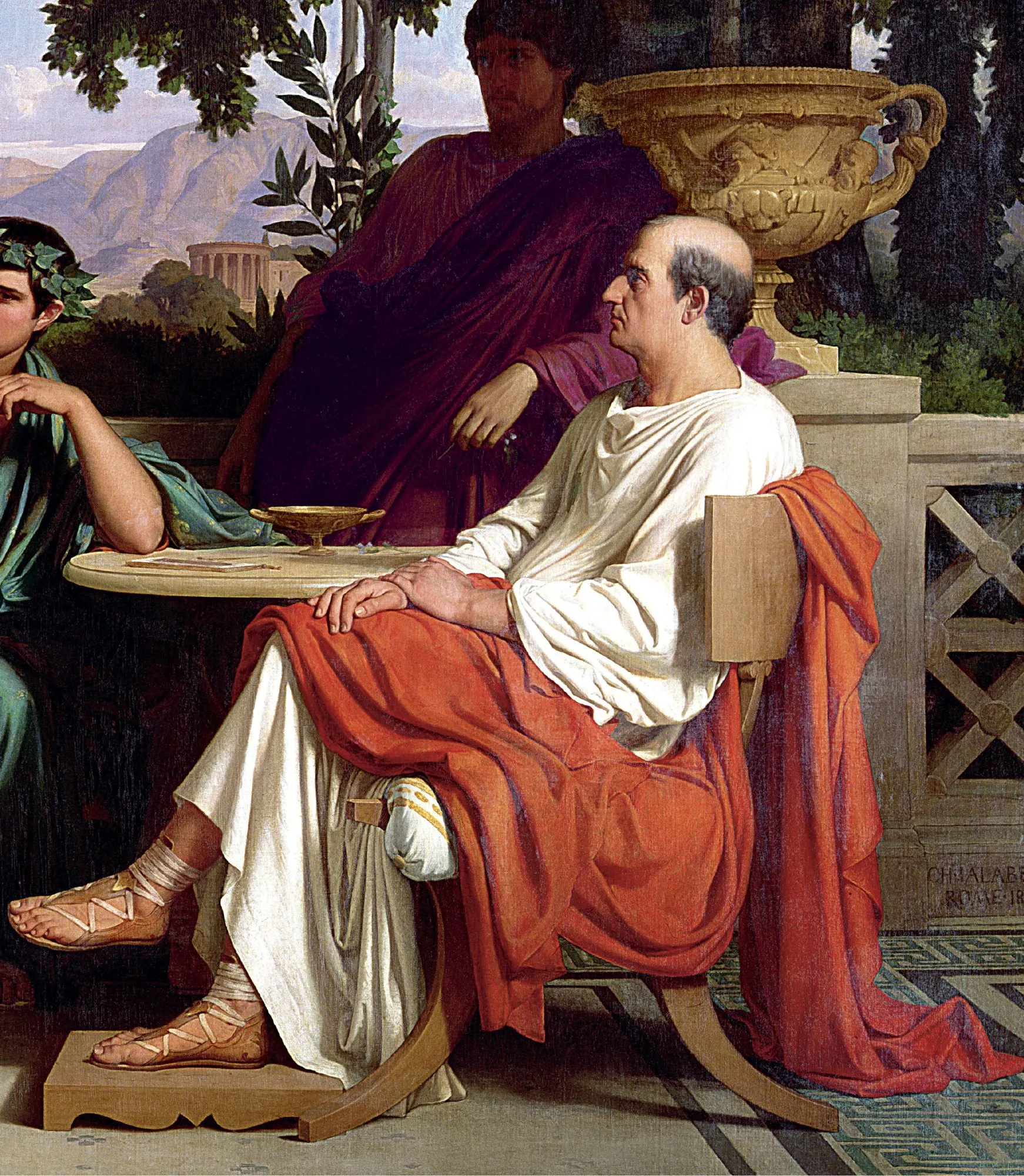 Cayo Cilnius Mecenas, consejero político del primer emperador de Roma: César Augusto.